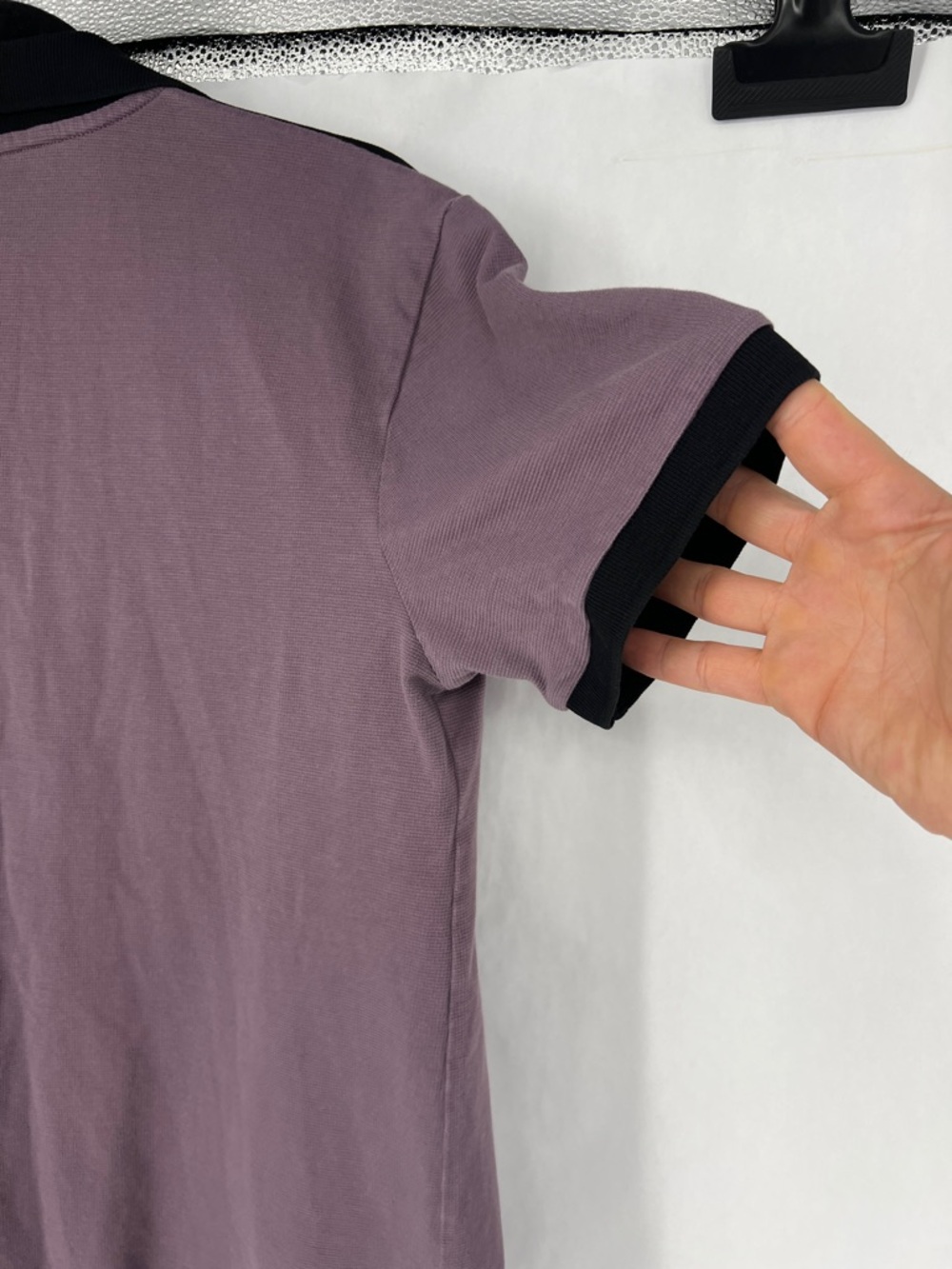 BOSS purple Polo with Black Collar and Trim v performance - Picture 11 of 12